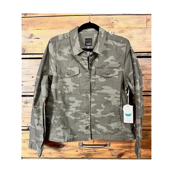 NWT VUORI WOMENS RIPSTOP JACKET SIZE LARGE COLOR IS OREGANO CAMO - Picture 1 of 12